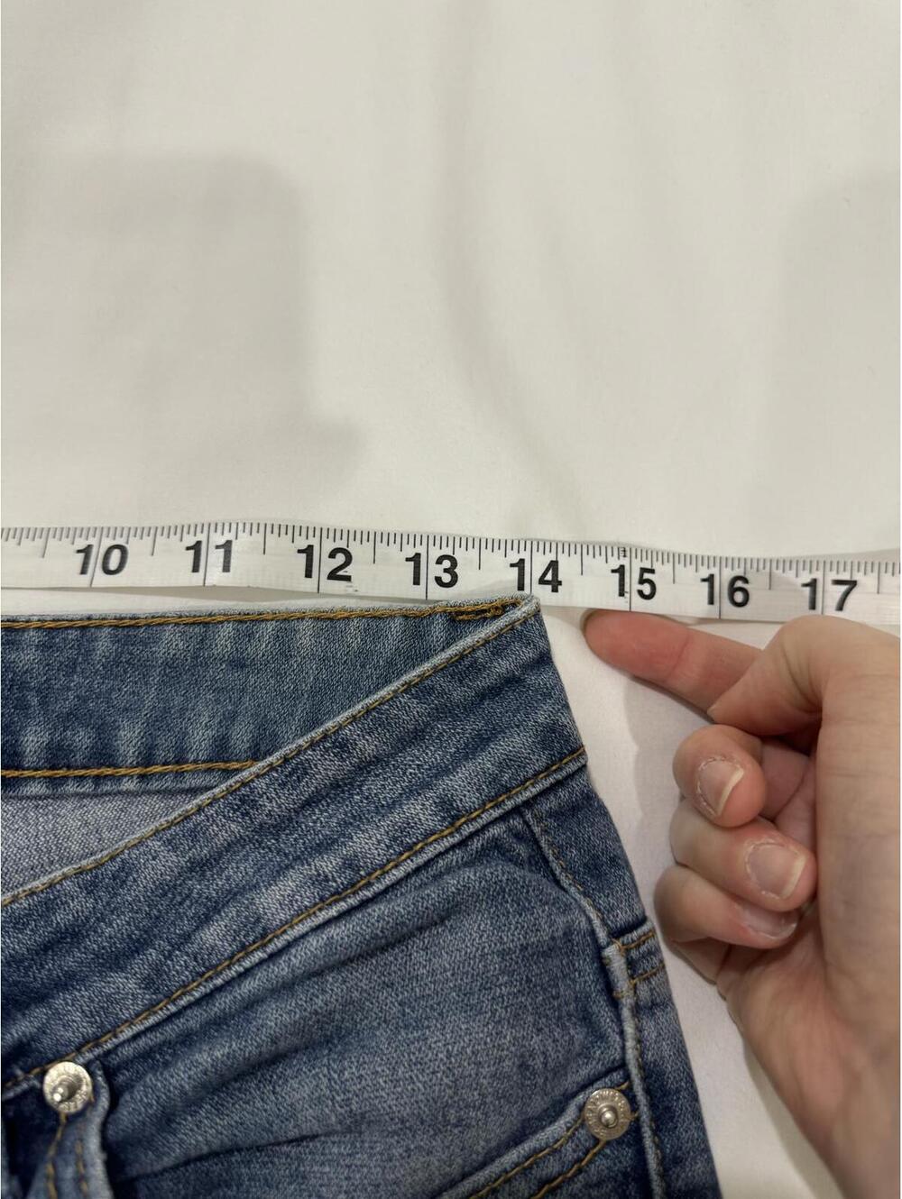{SOLD} Vintage Wet Seal Y2K Low Rise Flared Bootcut Jeans Size 7 Medium Denim - Picture 5 of 9